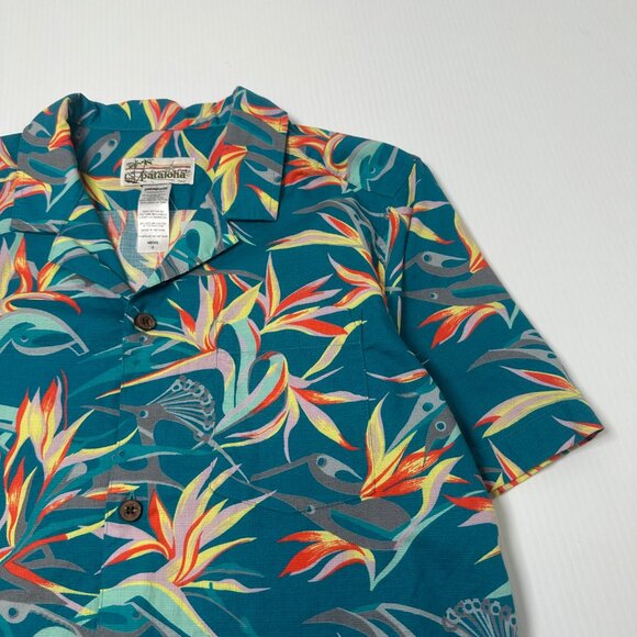 Patagonia Pataloha Floral Short Sleeve Button Up Shirt S - Picture 3 of 5